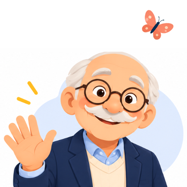 Morty waving hello